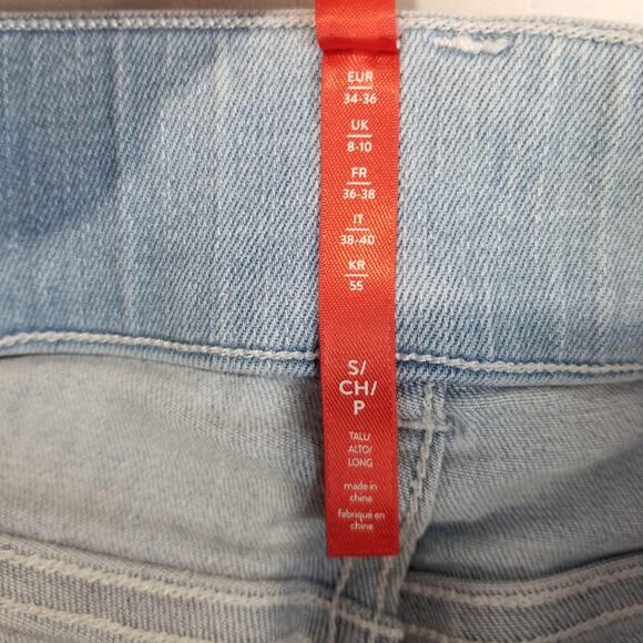 Spanx Jeans Womens Small Tall Light Wash Flare Pull On High Rise Stretch 20348T - Picture 5 of 11